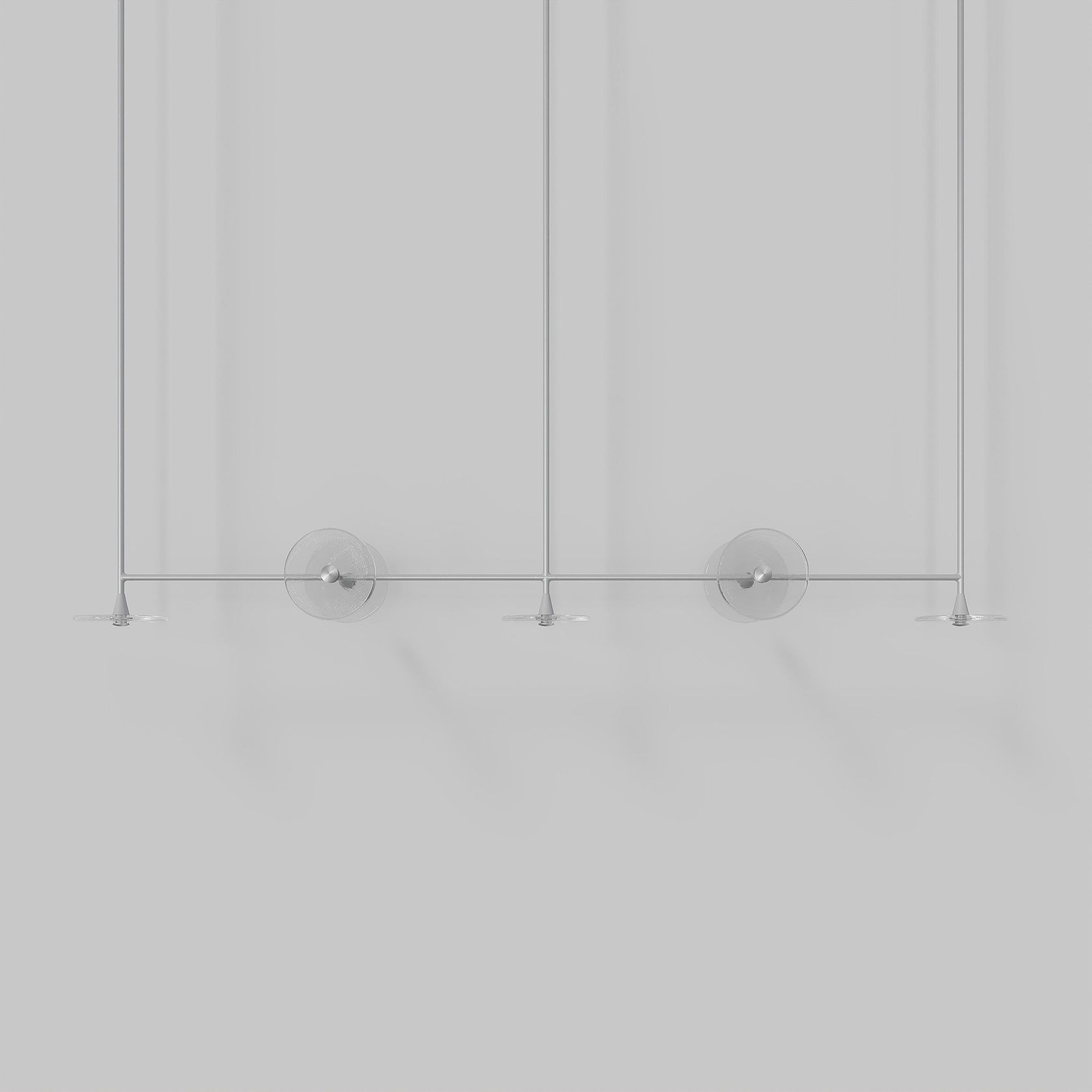 Coral Linear Rod Pendant (Seven Coral Pieces) gallery detail image