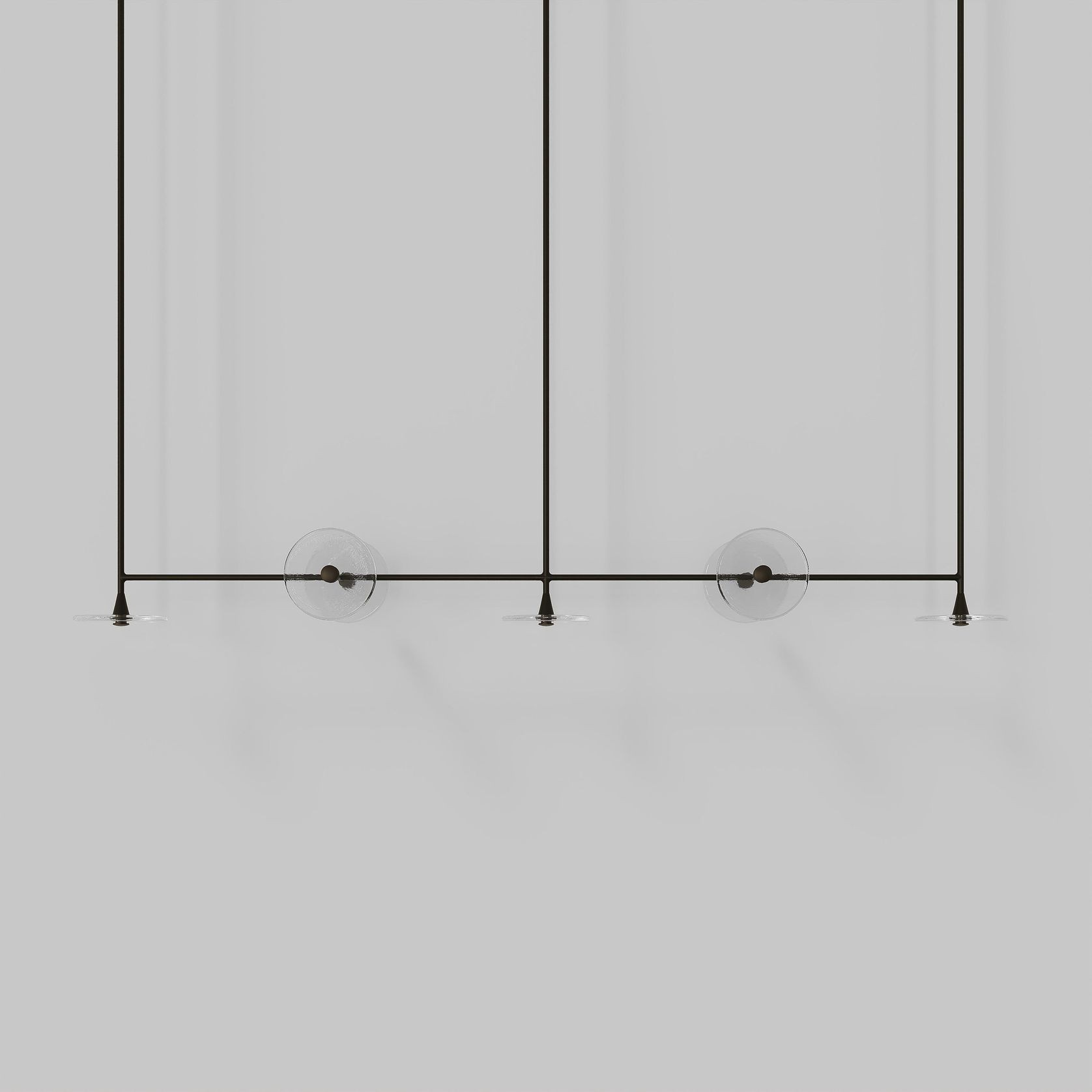 Coral Linear Rod Pendant (Seven Coral Pieces) gallery detail image