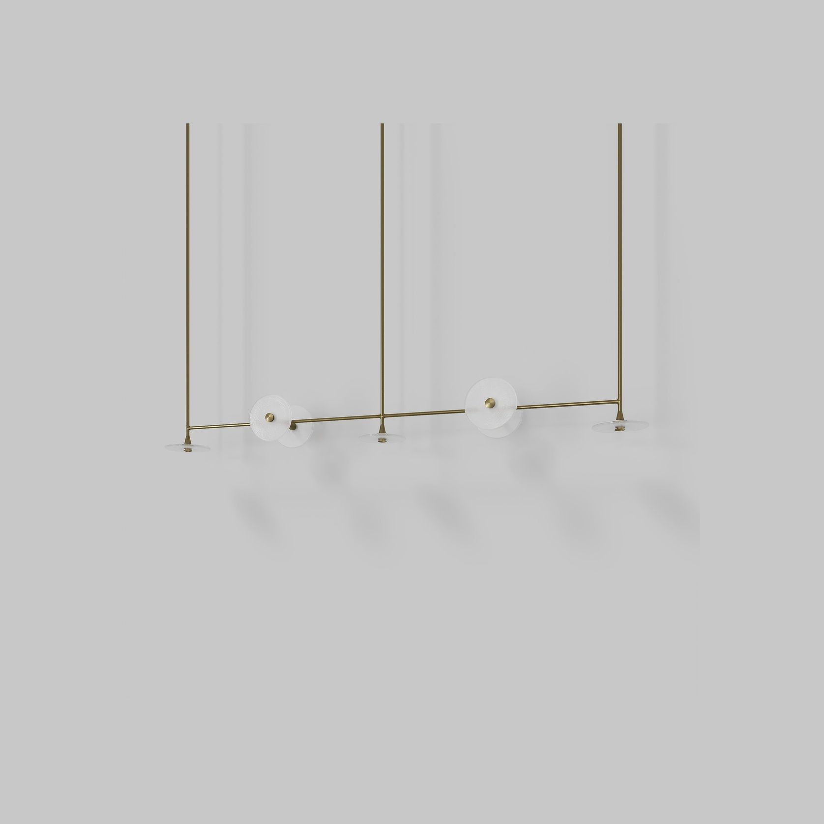 Coral Linear Rod Pendant (Seven Coral Pieces) gallery detail image