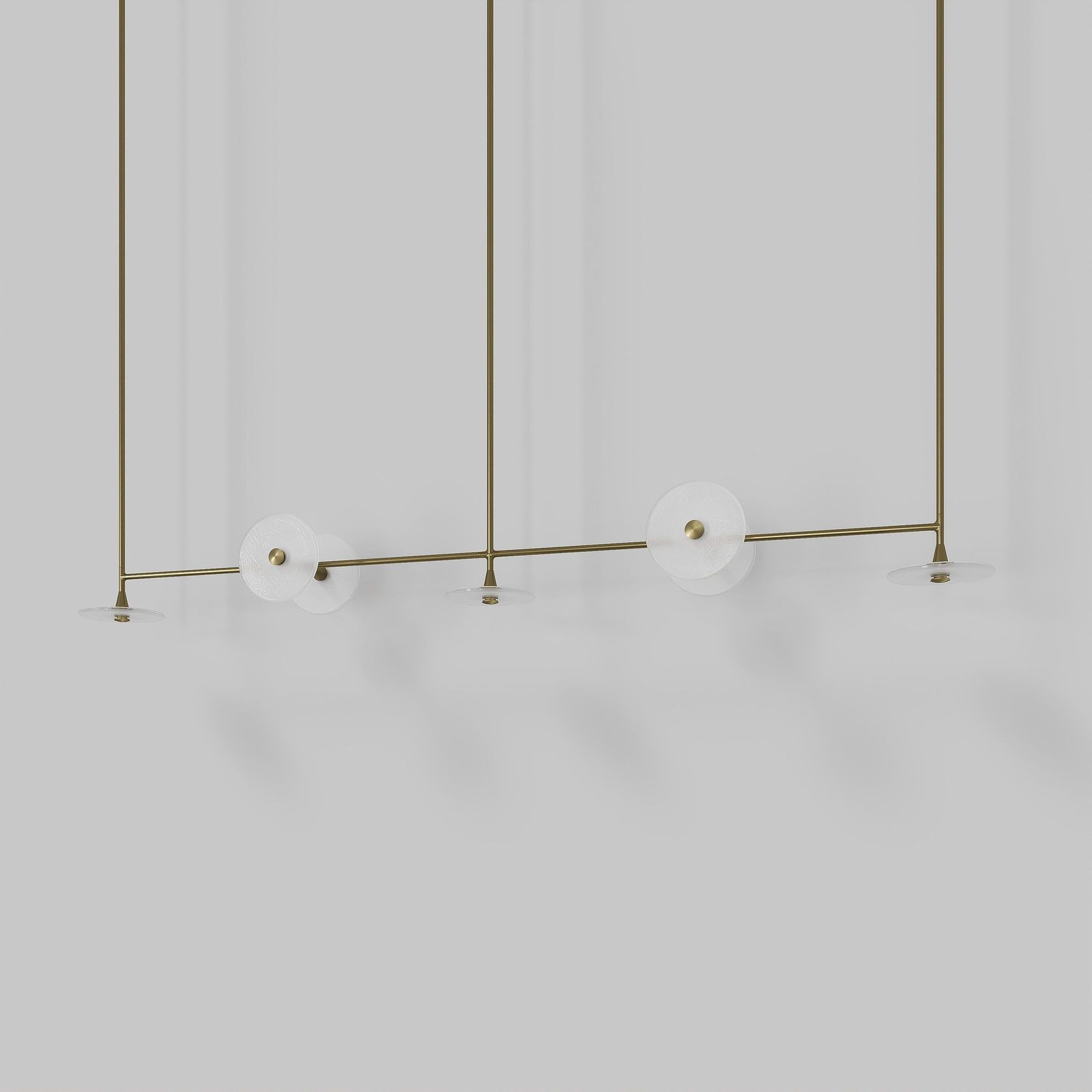 Coral Linear Rod Pendant (Seven Coral Pieces) gallery detail image
