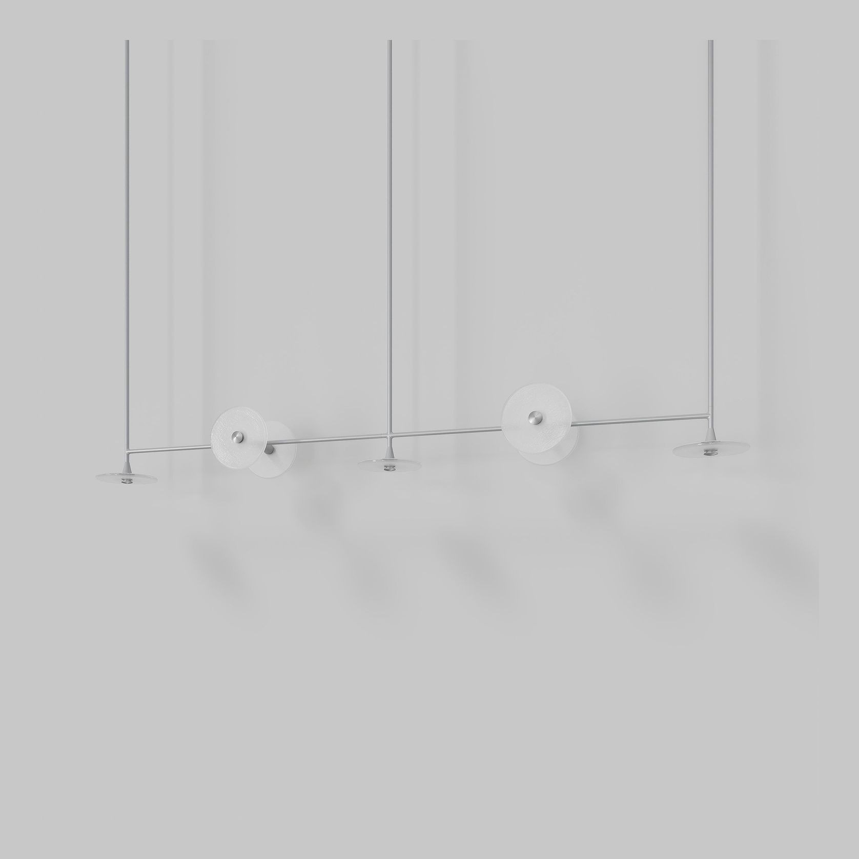 Coral Linear Rod Pendant (Seven Coral Pieces) gallery detail image