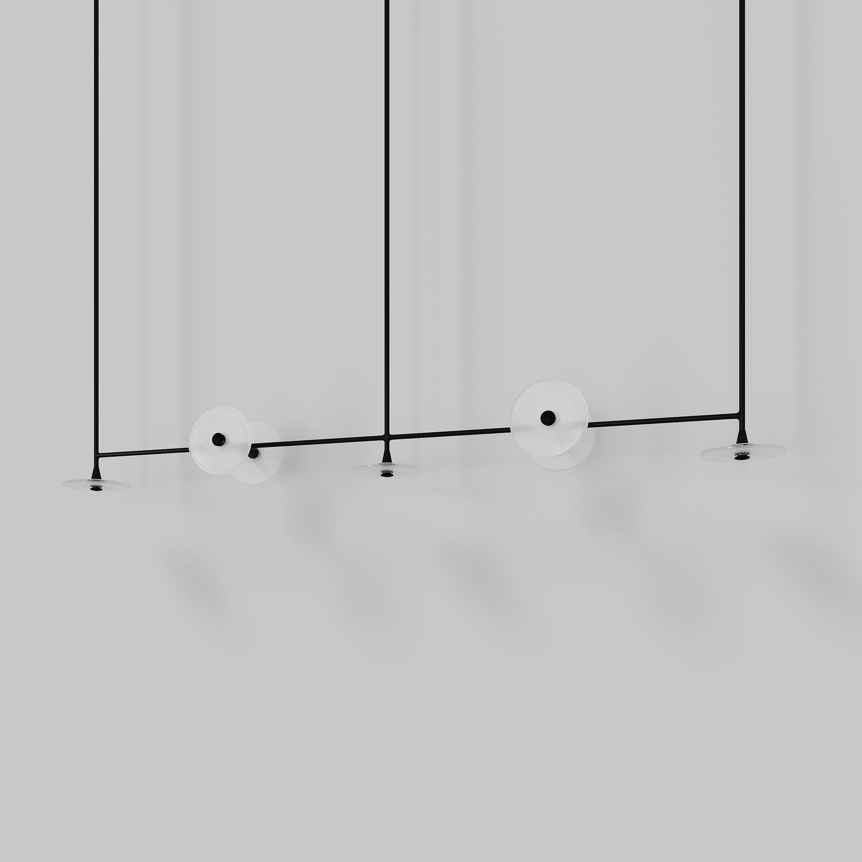 Coral Linear Rod Pendant (Seven Coral Pieces) gallery detail image