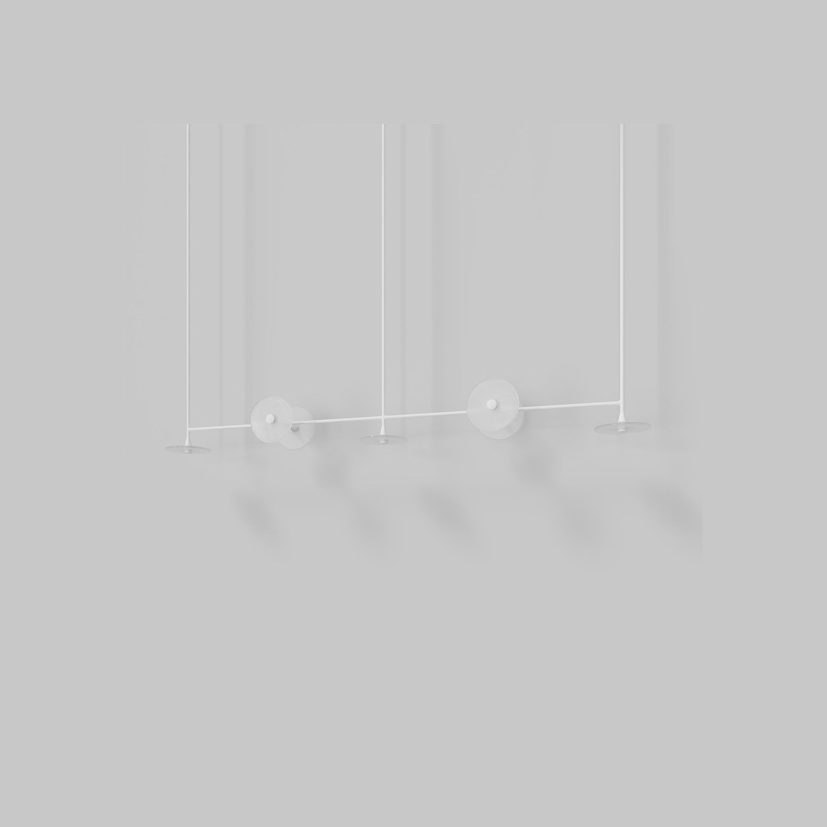 Coral Linear Rod Pendant (Seven Coral Pieces) gallery detail image