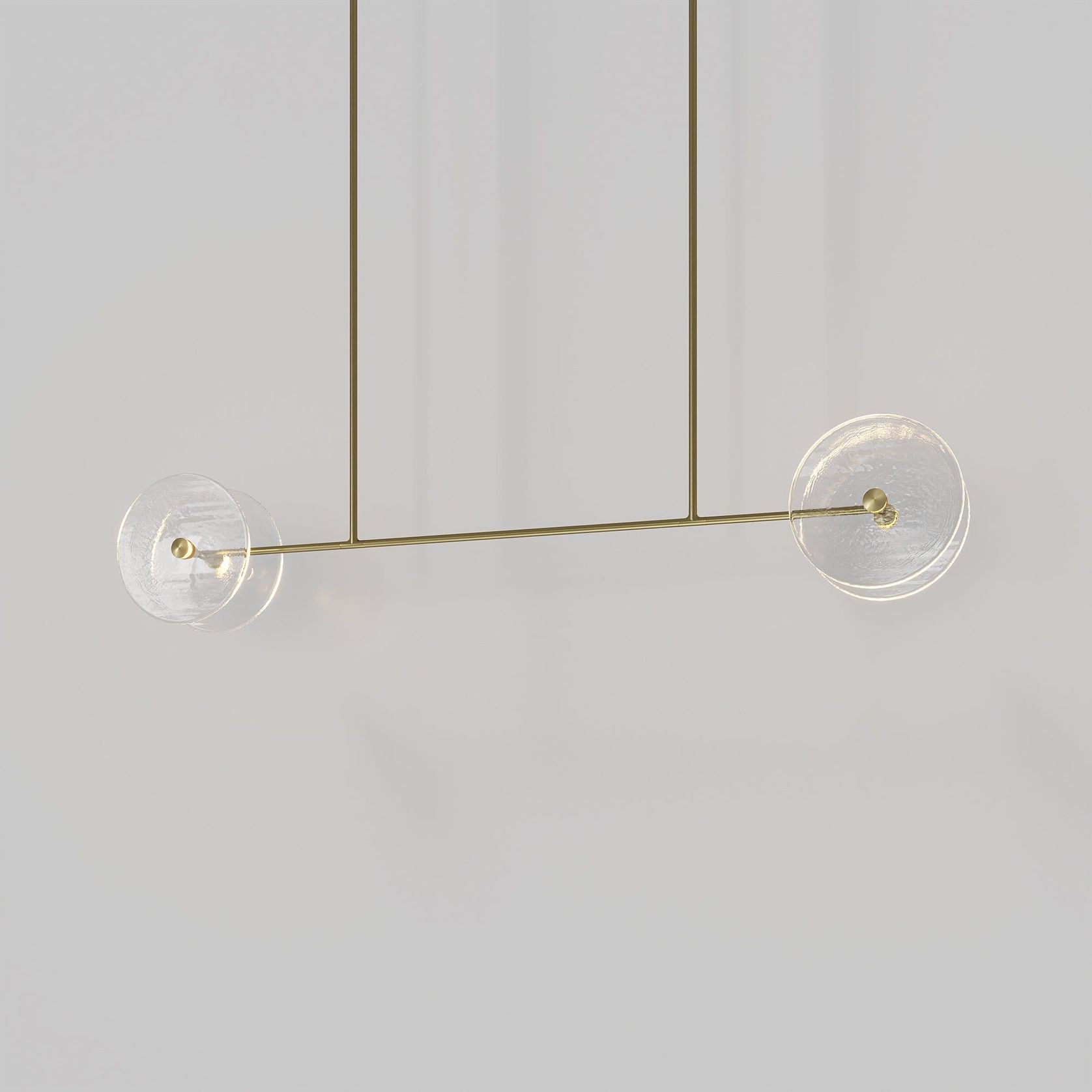 Coral Linear Rod Pendant ( Four Coral Pieces ) gallery detail image