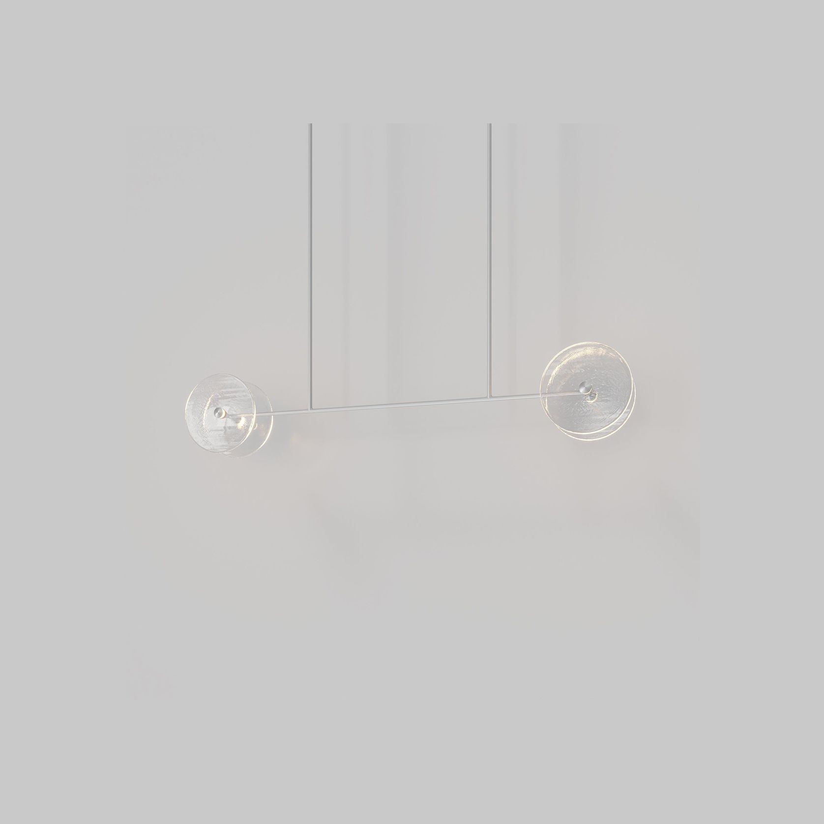 Coral Linear Rod Pendant ( Four Coral Pieces ) gallery detail image