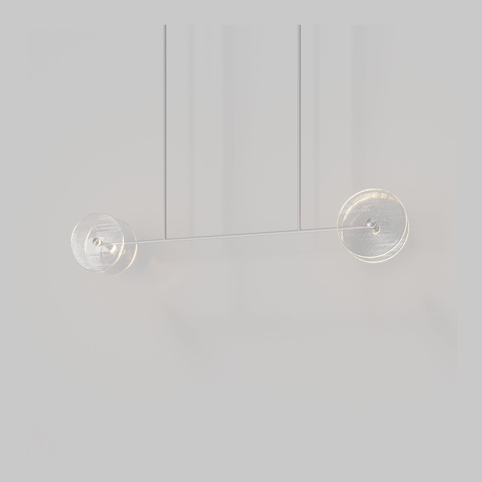 Coral Linear Rod Pendant ( Four Coral Pieces ) gallery detail image