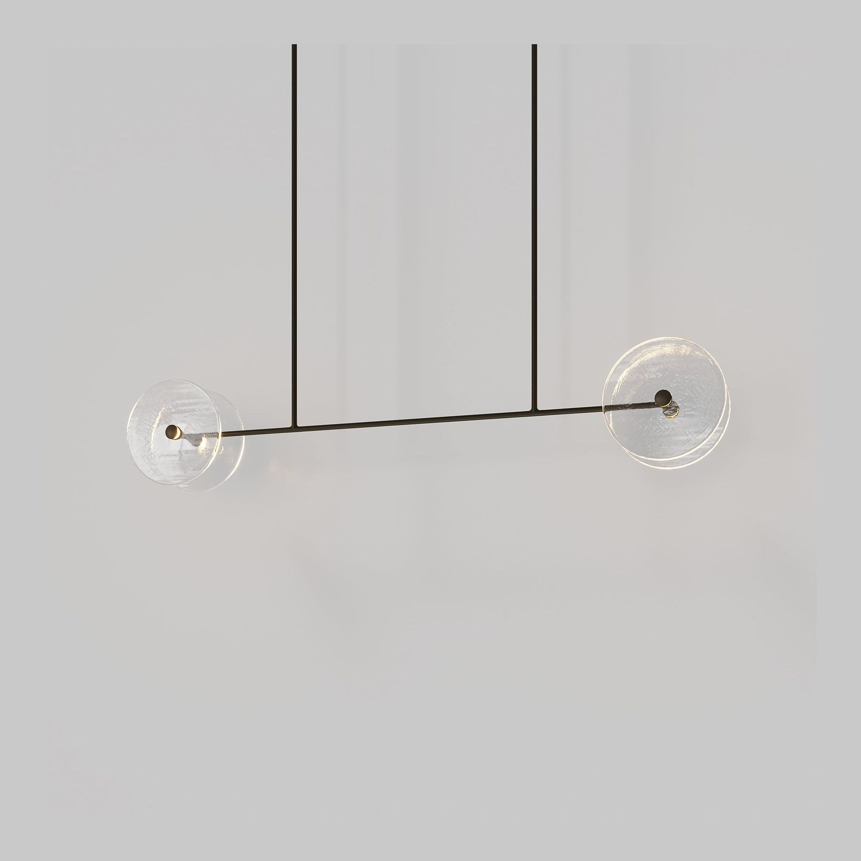 Coral Linear Rod Pendant ( Four Coral Pieces ) gallery detail image