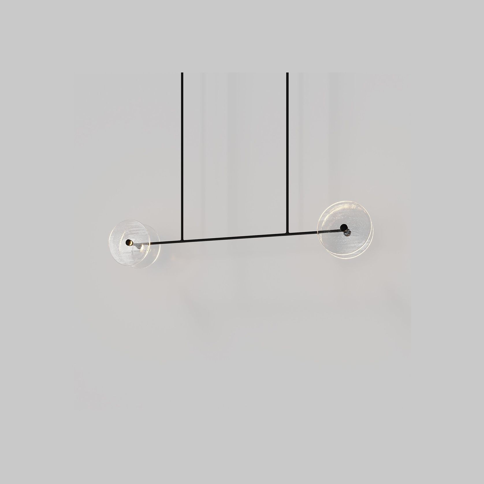 Coral Linear Rod Pendant ( Four Coral Pieces ) gallery detail image