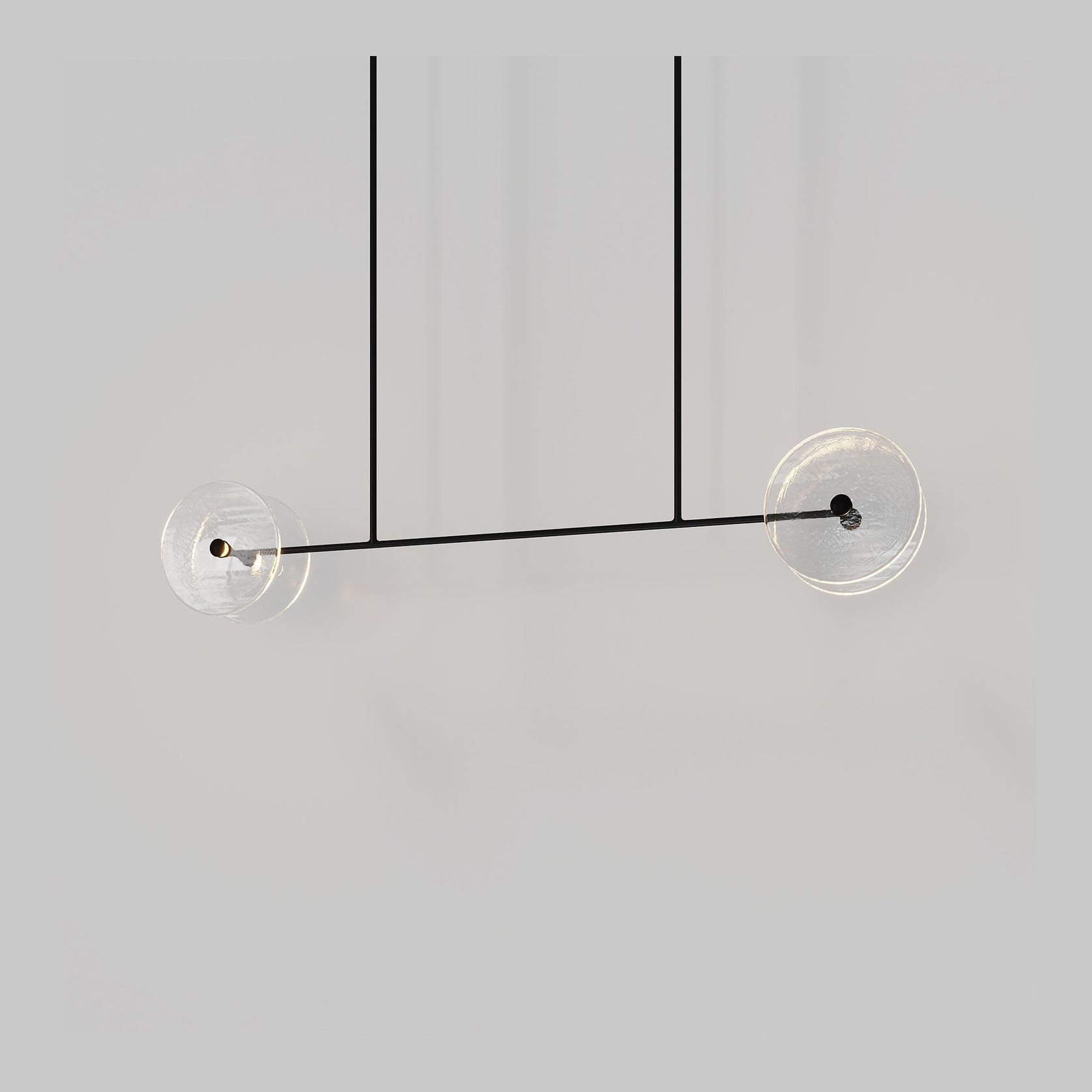 Coral Linear Rod Pendant ( Four Coral Pieces ) gallery detail image