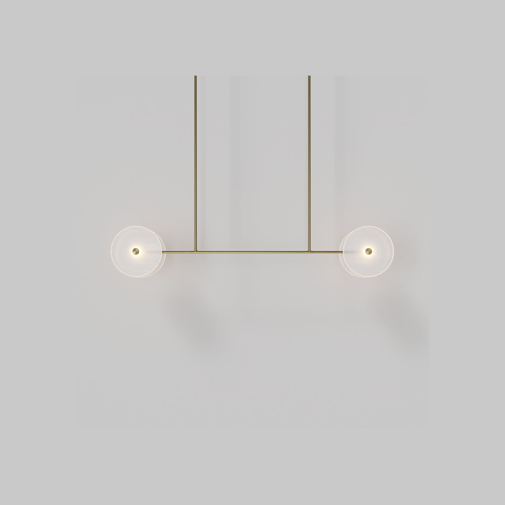 Coral Linear Rod Pendant ( Four Coral Pieces ) gallery detail image