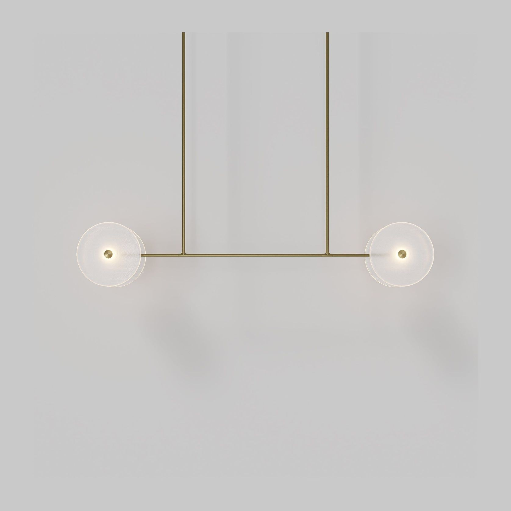 Coral Linear Rod Pendant ( Four Coral Pieces ) gallery detail image