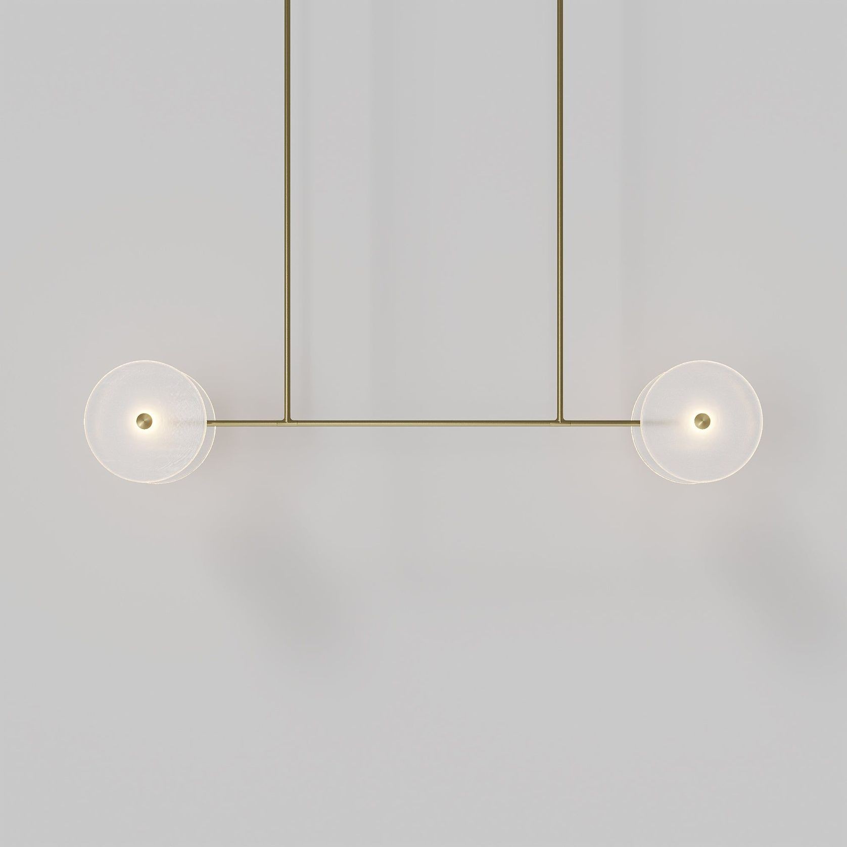 Coral Linear Rod Pendant ( Four Coral Pieces ) gallery detail image