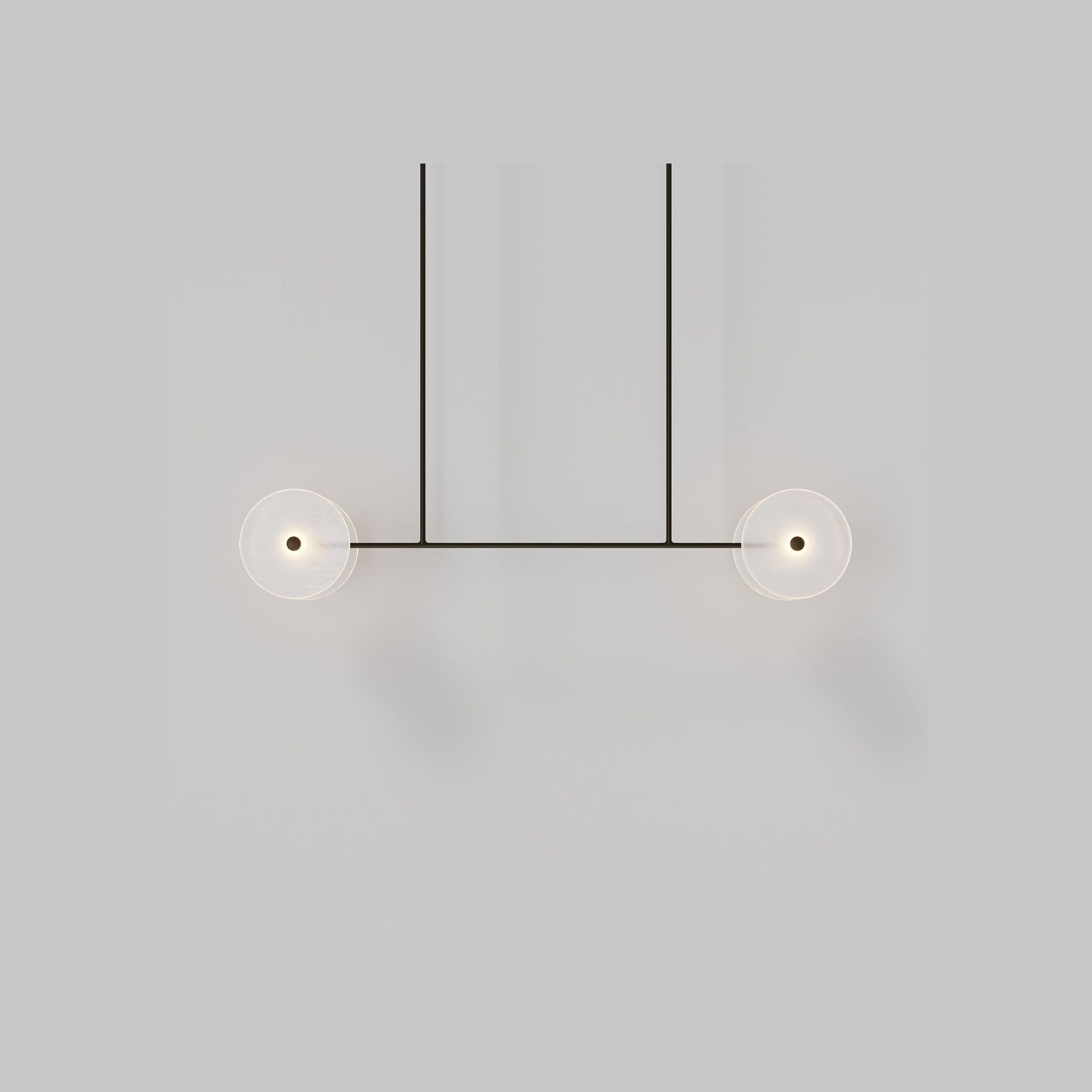 Coral Linear Rod Pendant ( Four Coral Pieces ) gallery detail image