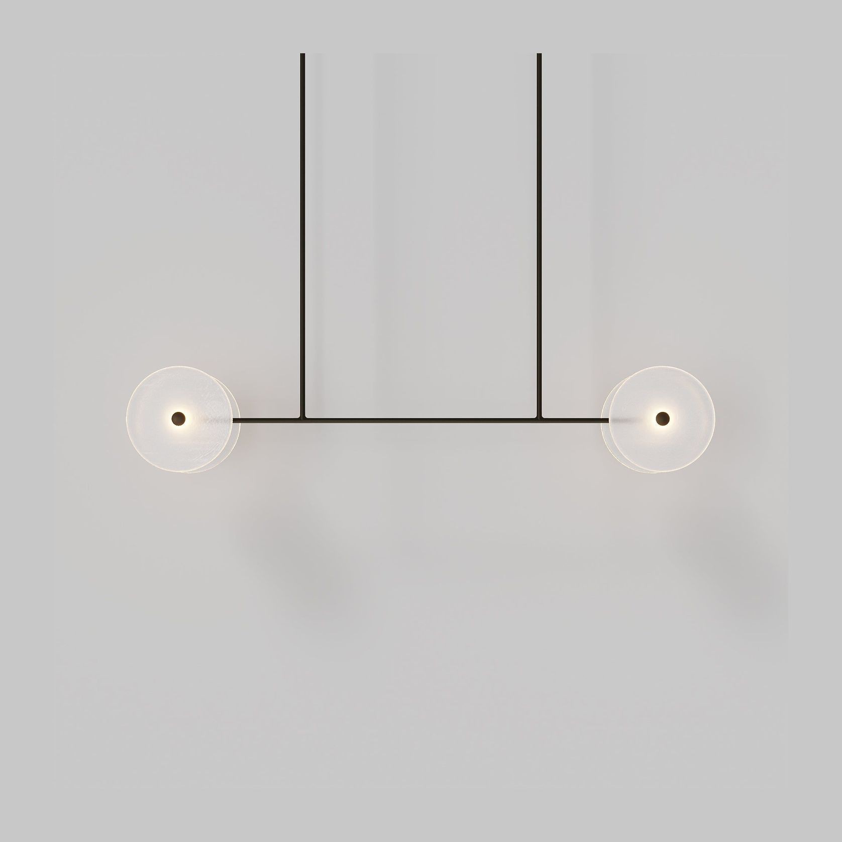 Coral Linear Rod Pendant ( Four Coral Pieces ) gallery detail image