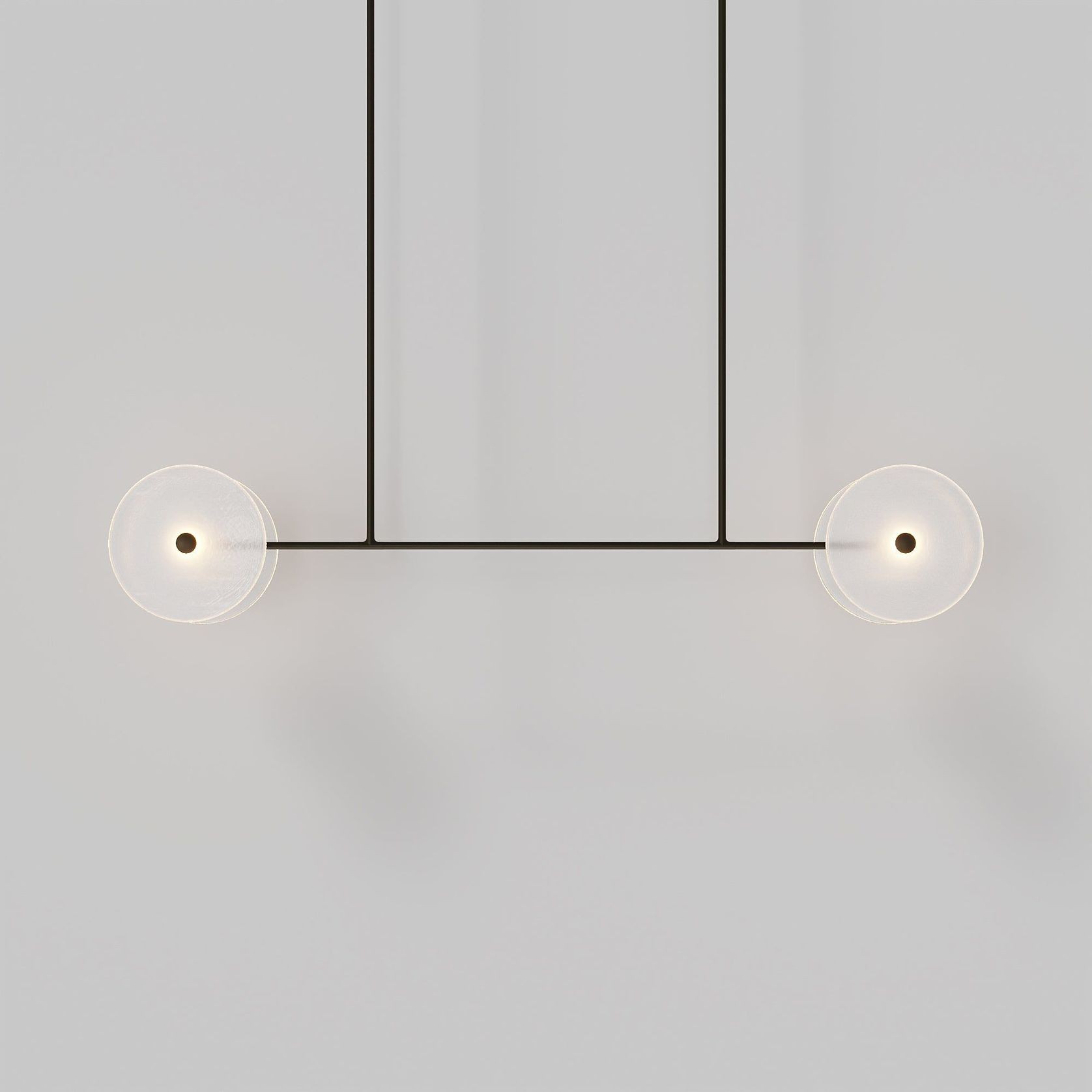 Coral Linear Rod Pendant ( Four Coral Pieces ) gallery detail image