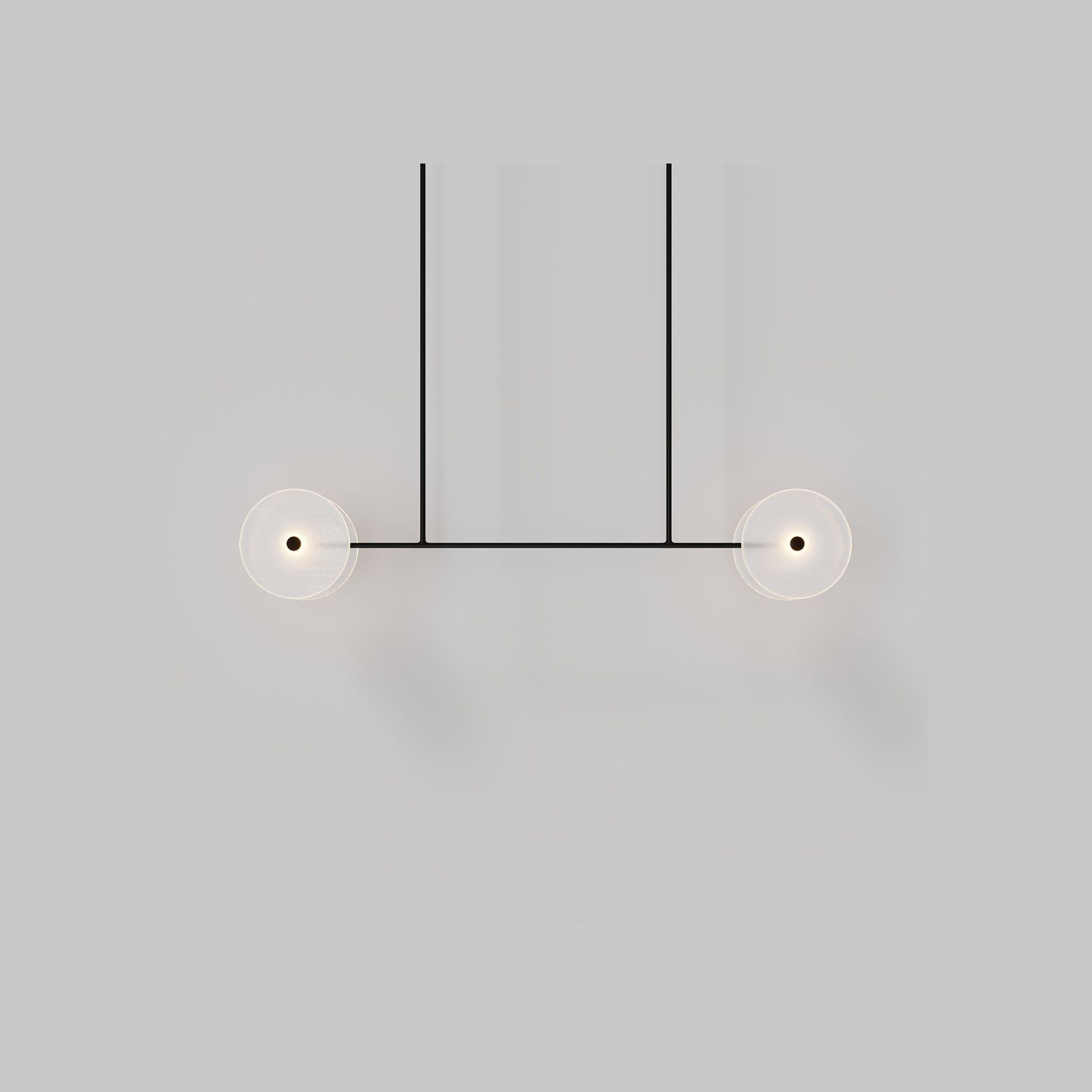 Coral Linear Rod Pendant ( Four Coral Pieces ) gallery detail image