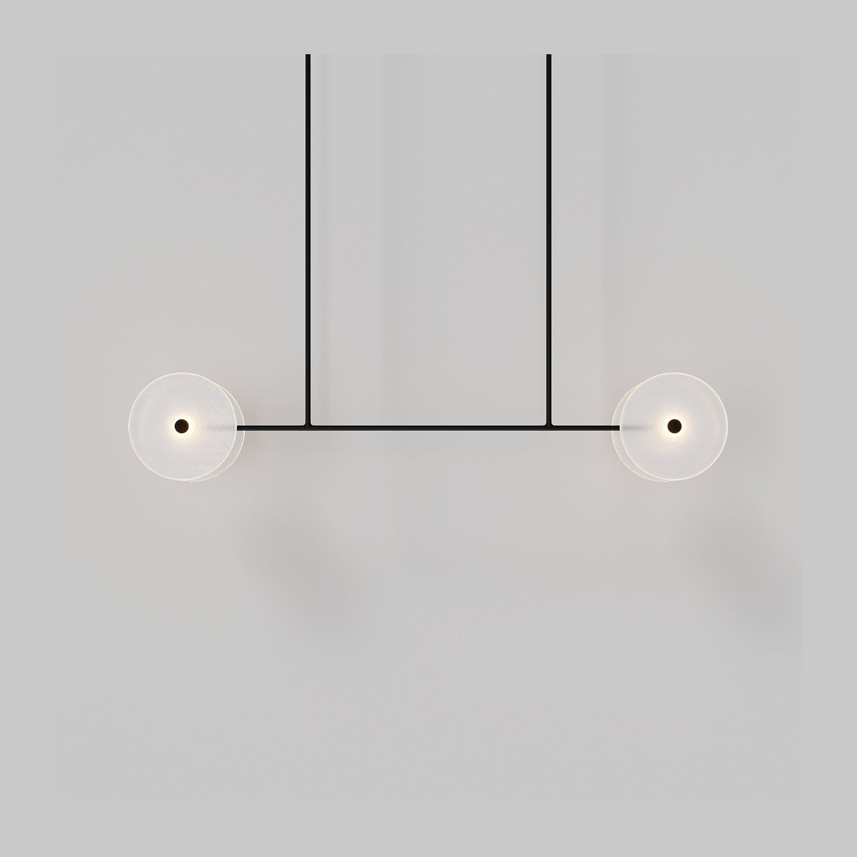 Coral Linear Rod Pendant ( Four Coral Pieces ) gallery detail image