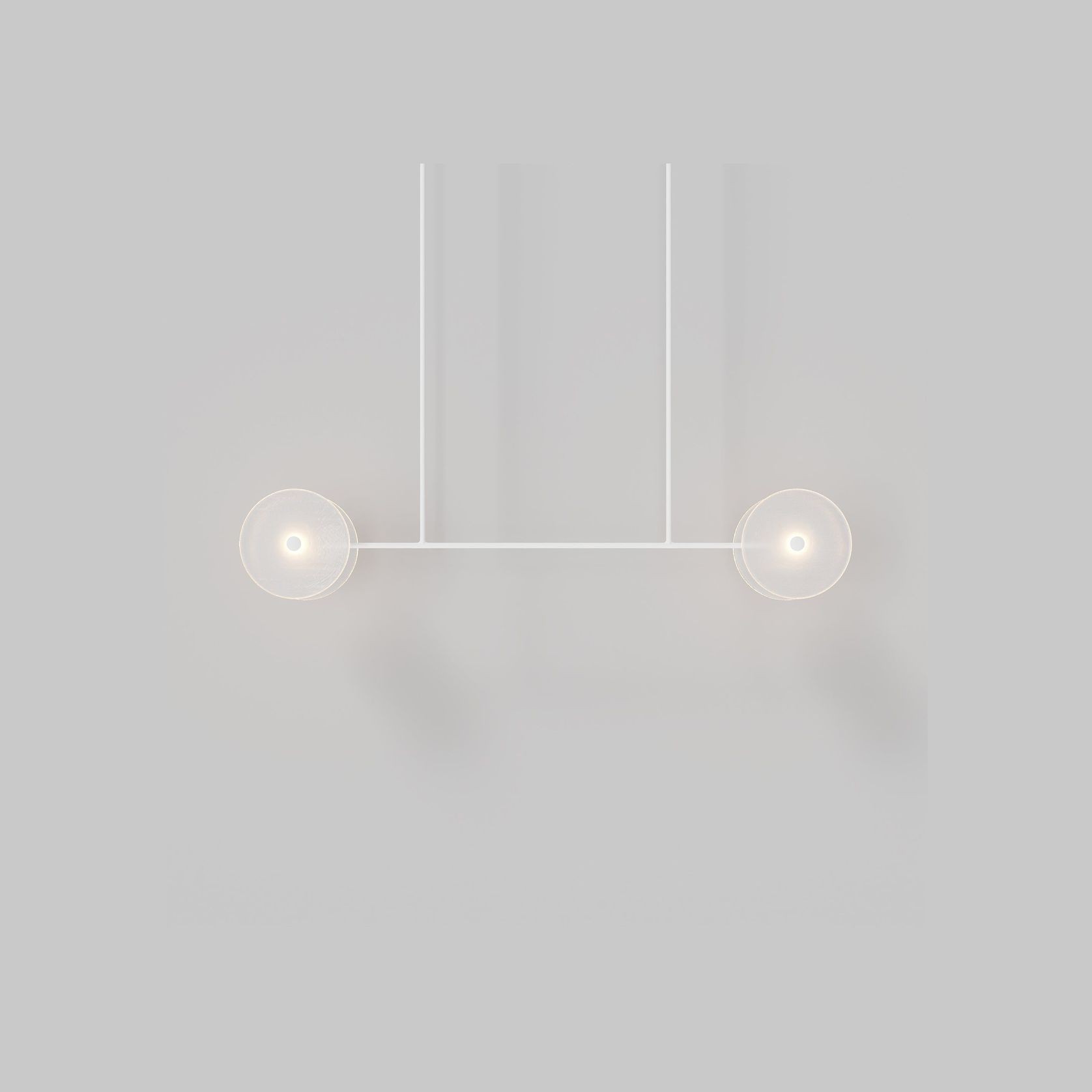 Coral Linear Rod Pendant ( Four Coral Pieces ) gallery detail image