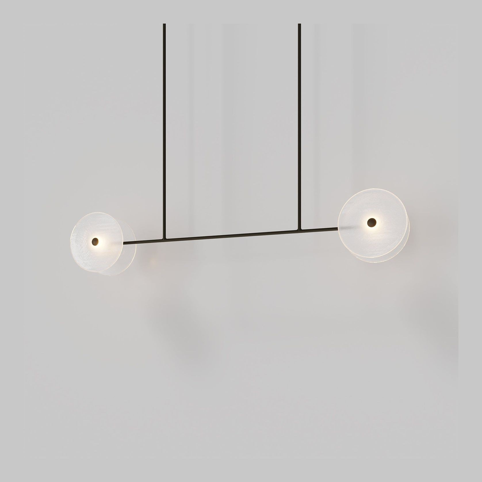Coral Linear Rod Pendant ( Four Coral Pieces ) gallery detail image