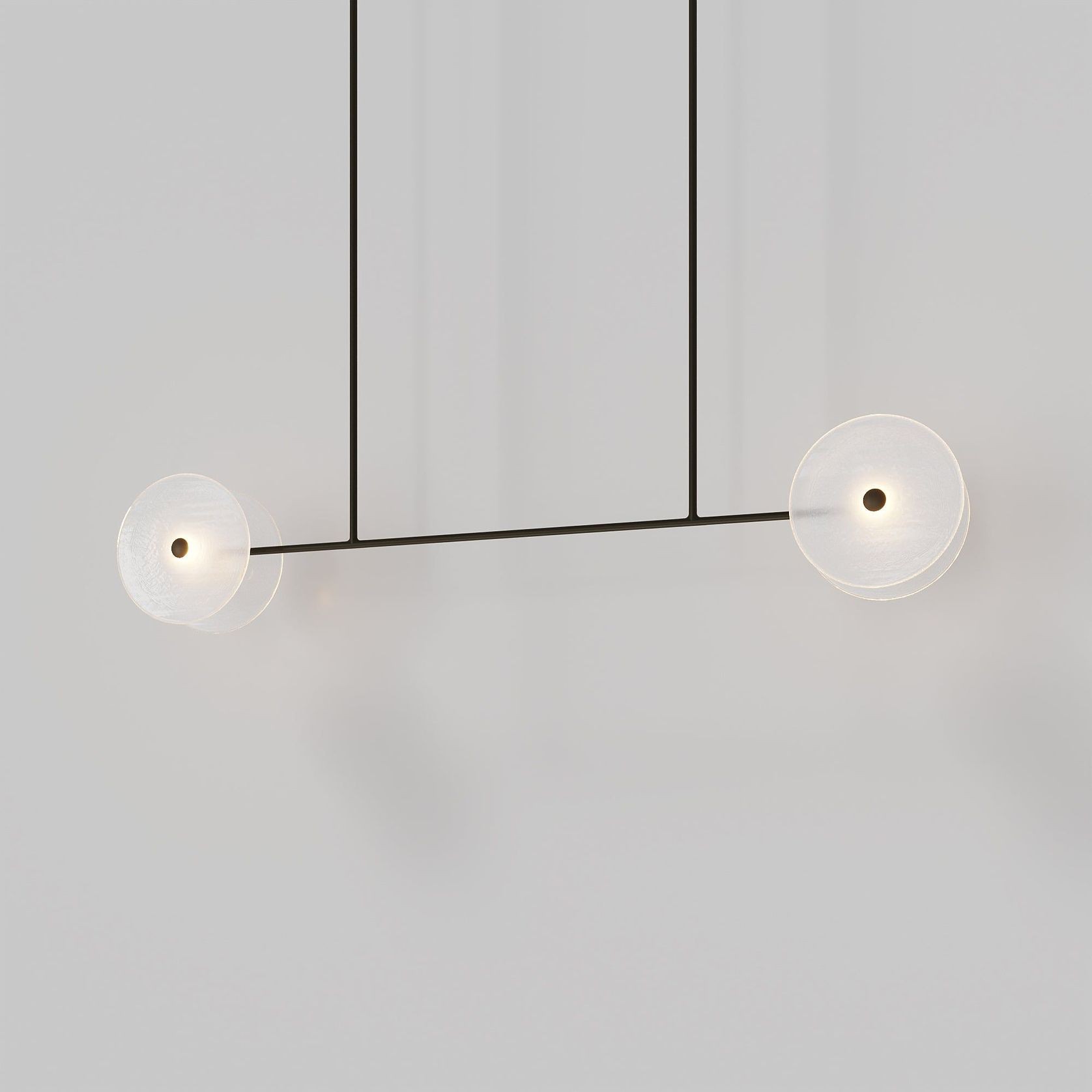 Coral Linear Rod Pendant ( Four Coral Pieces ) gallery detail image