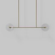 Coral Linear Rod Pendant ( Four Coral Pieces ) gallery detail image