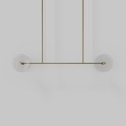 Coral Linear Rod Pendant ( Four Coral Pieces ) gallery detail image