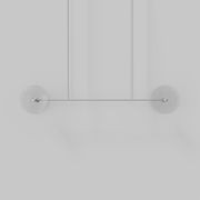 Coral Linear Rod Pendant ( Four Coral Pieces ) gallery detail image