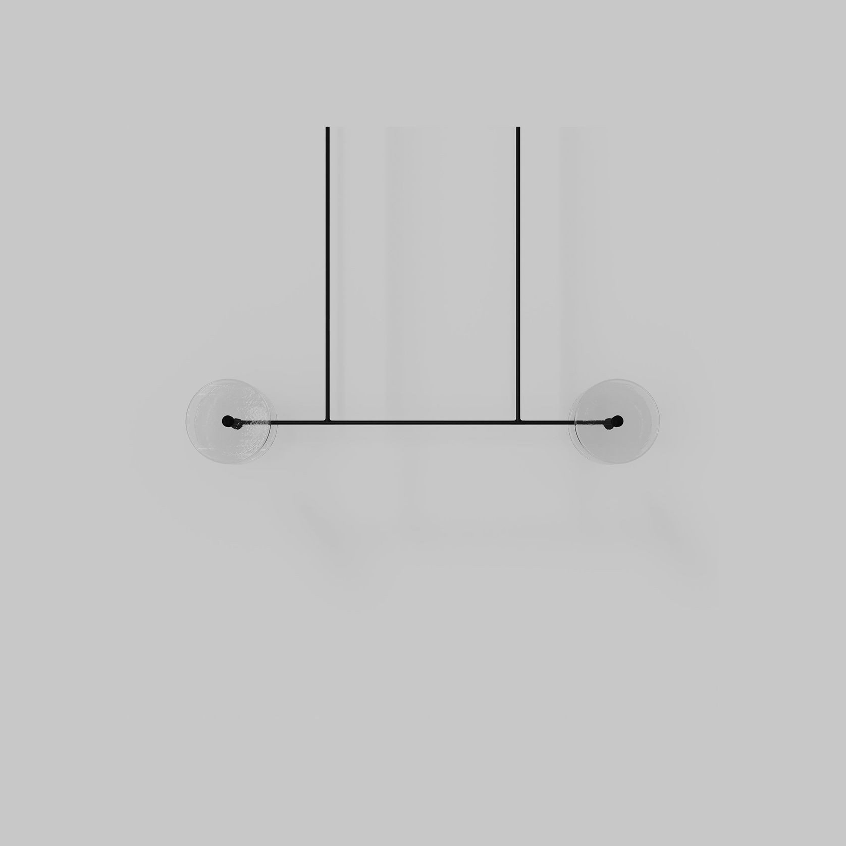 Coral Linear Rod Pendant ( Four Coral Pieces ) gallery detail image