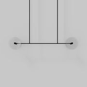 Coral Linear Rod Pendant ( Four Coral Pieces ) gallery detail image