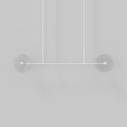 Coral Linear Rod Pendant ( Four Coral Pieces ) gallery detail image