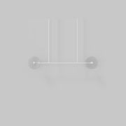 Coral Linear Rod Pendant ( Four Coral Pieces ) gallery detail image