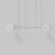 Coral Linear Rod Pendant ( Four Coral Pieces ) gallery detail image