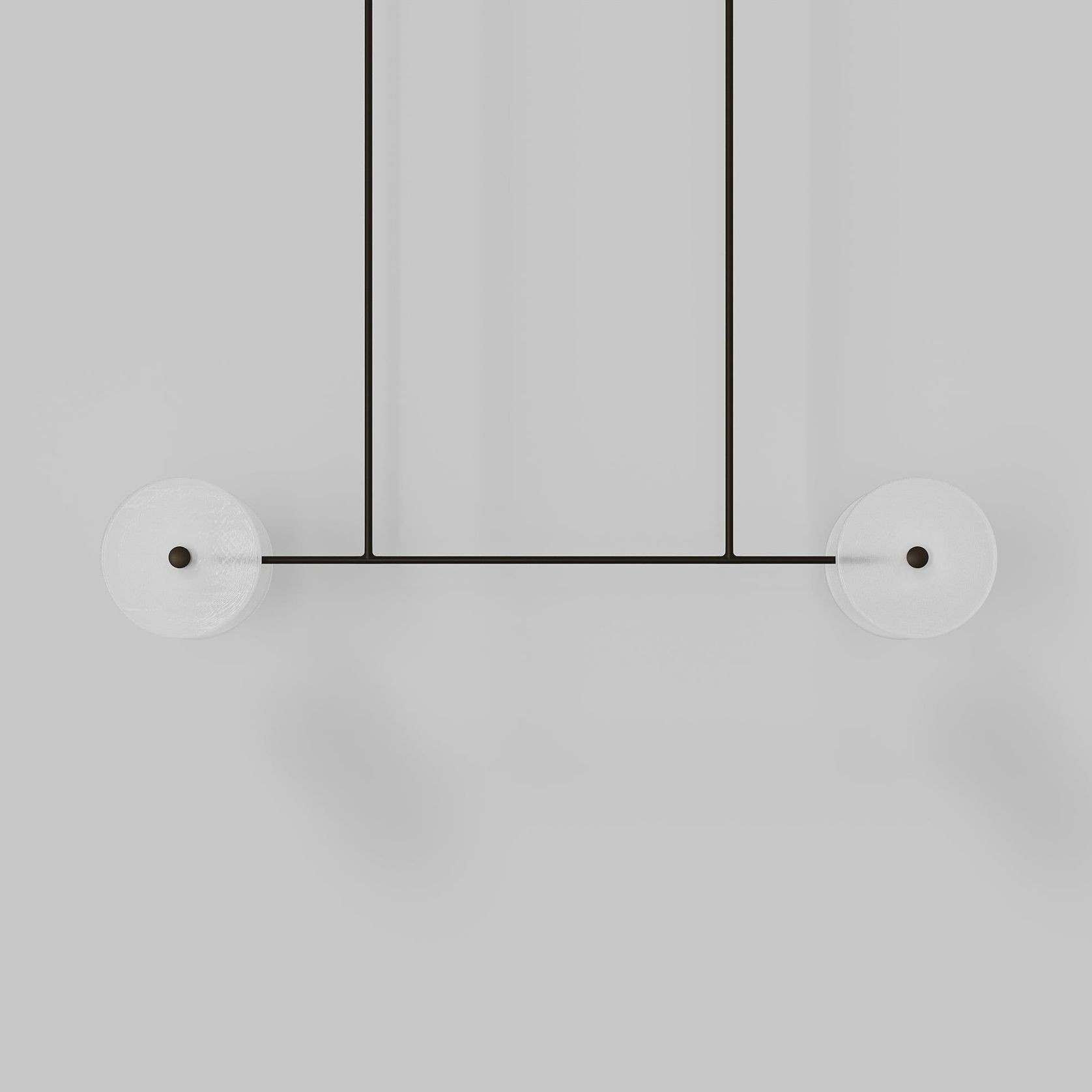 Coral Linear Rod Pendant ( Four Coral Pieces ) gallery detail image