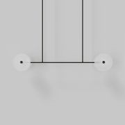 Coral Linear Rod Pendant ( Four Coral Pieces ) gallery detail image