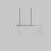 Coral Linear Rod Pendant ( Four Coral Pieces ) gallery detail image