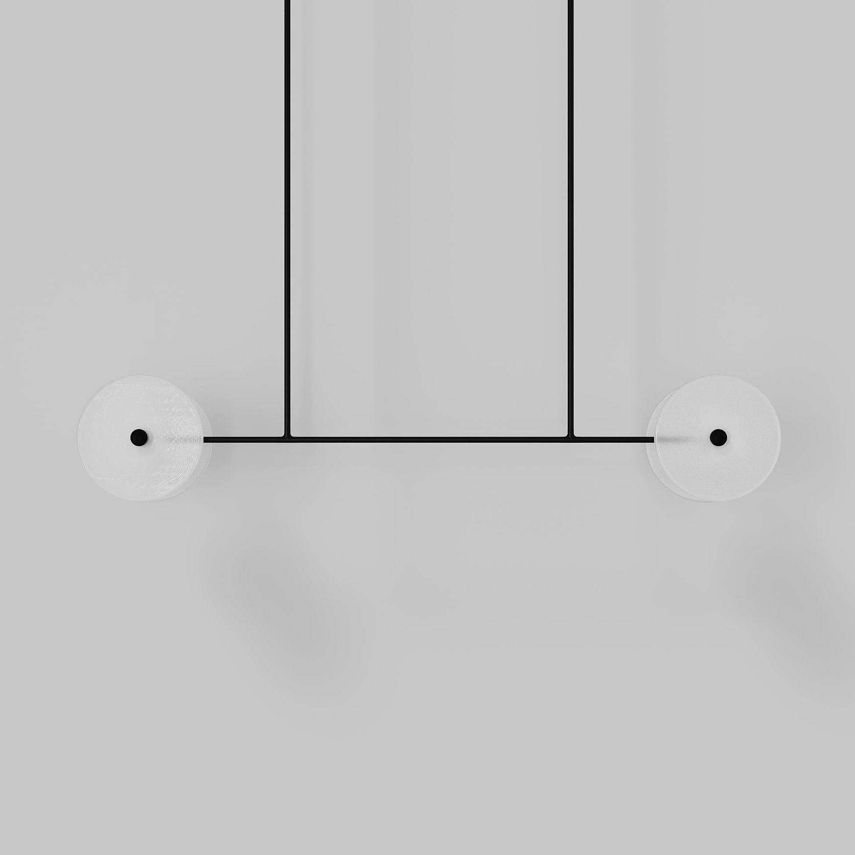 Coral Linear Rod Pendant ( Four Coral Pieces ) gallery detail image