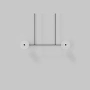 Coral Linear Rod Pendant ( Four Coral Pieces ) gallery detail image