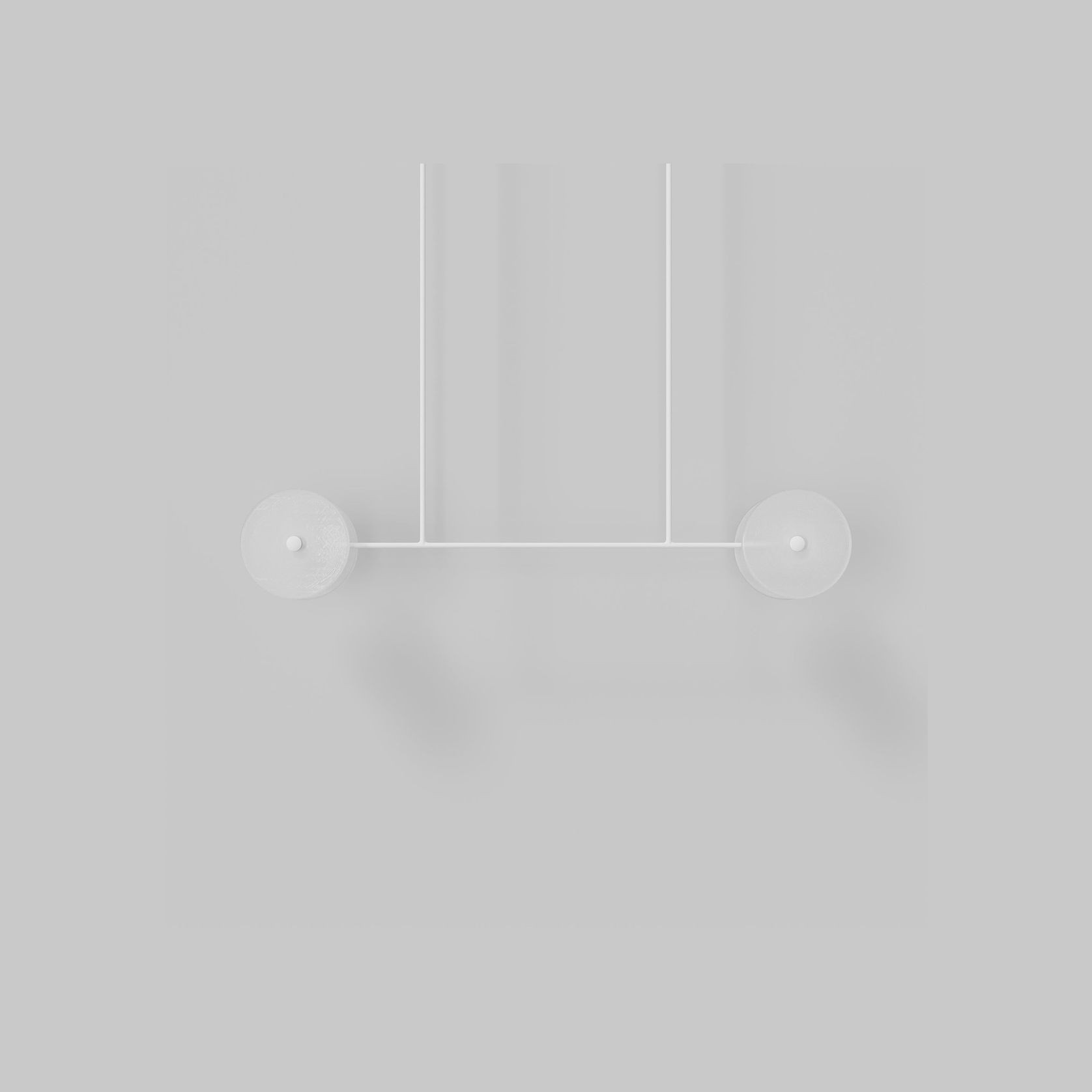 Coral Linear Rod Pendant ( Four Coral Pieces ) gallery detail image