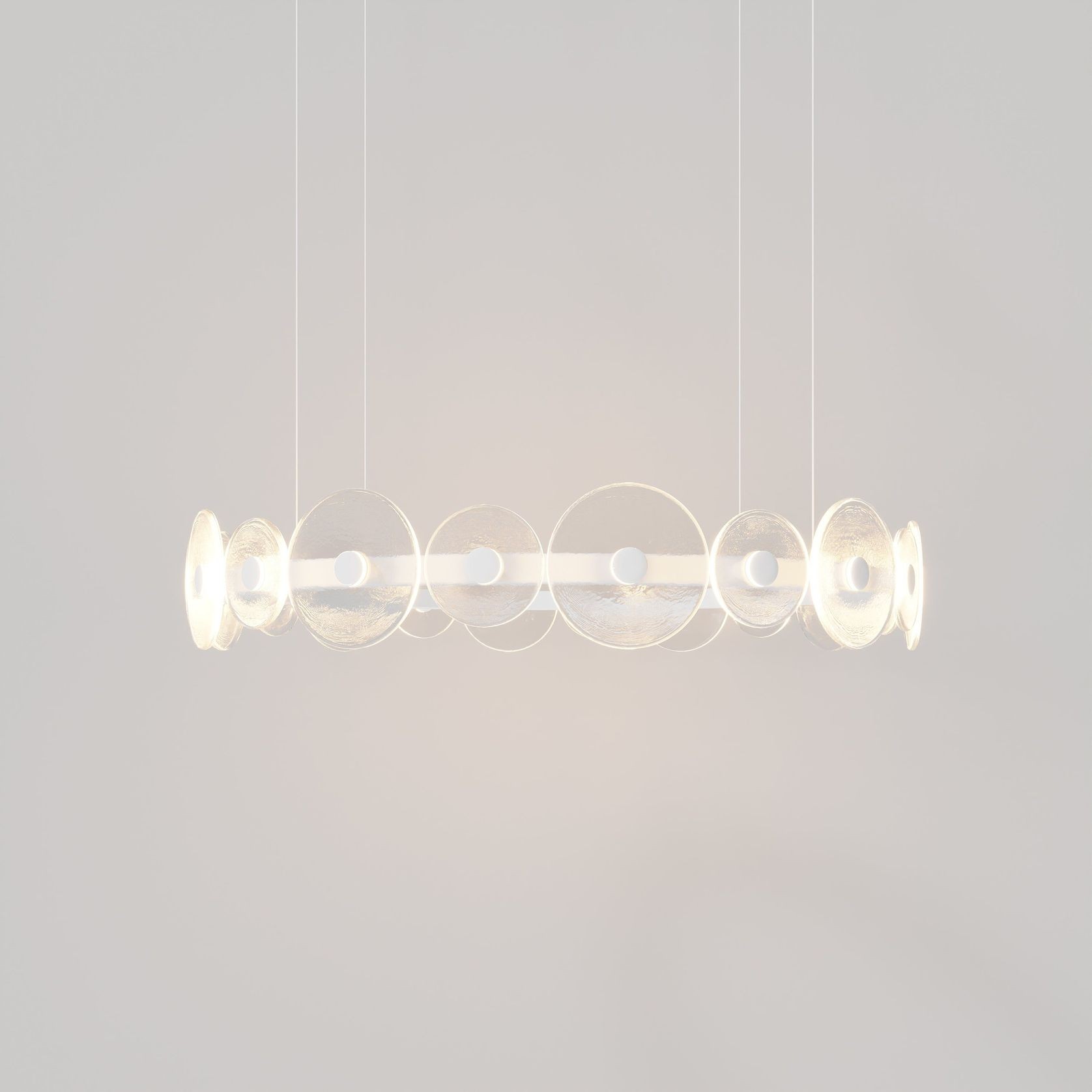 Coral Ring Pendant (20) - Clear Glass gallery detail image