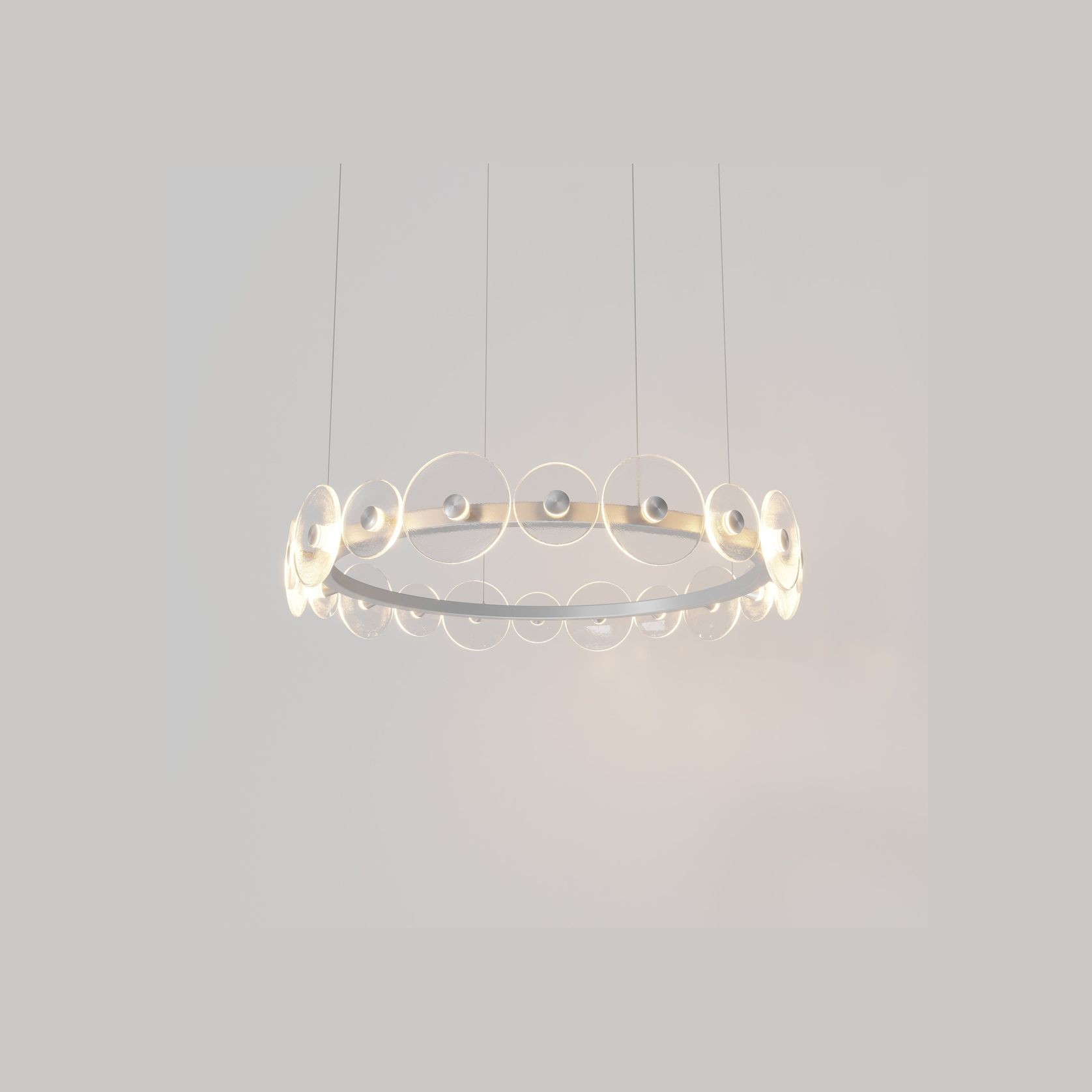 Coral Ring Pendant (20) - Clear Glass gallery detail image