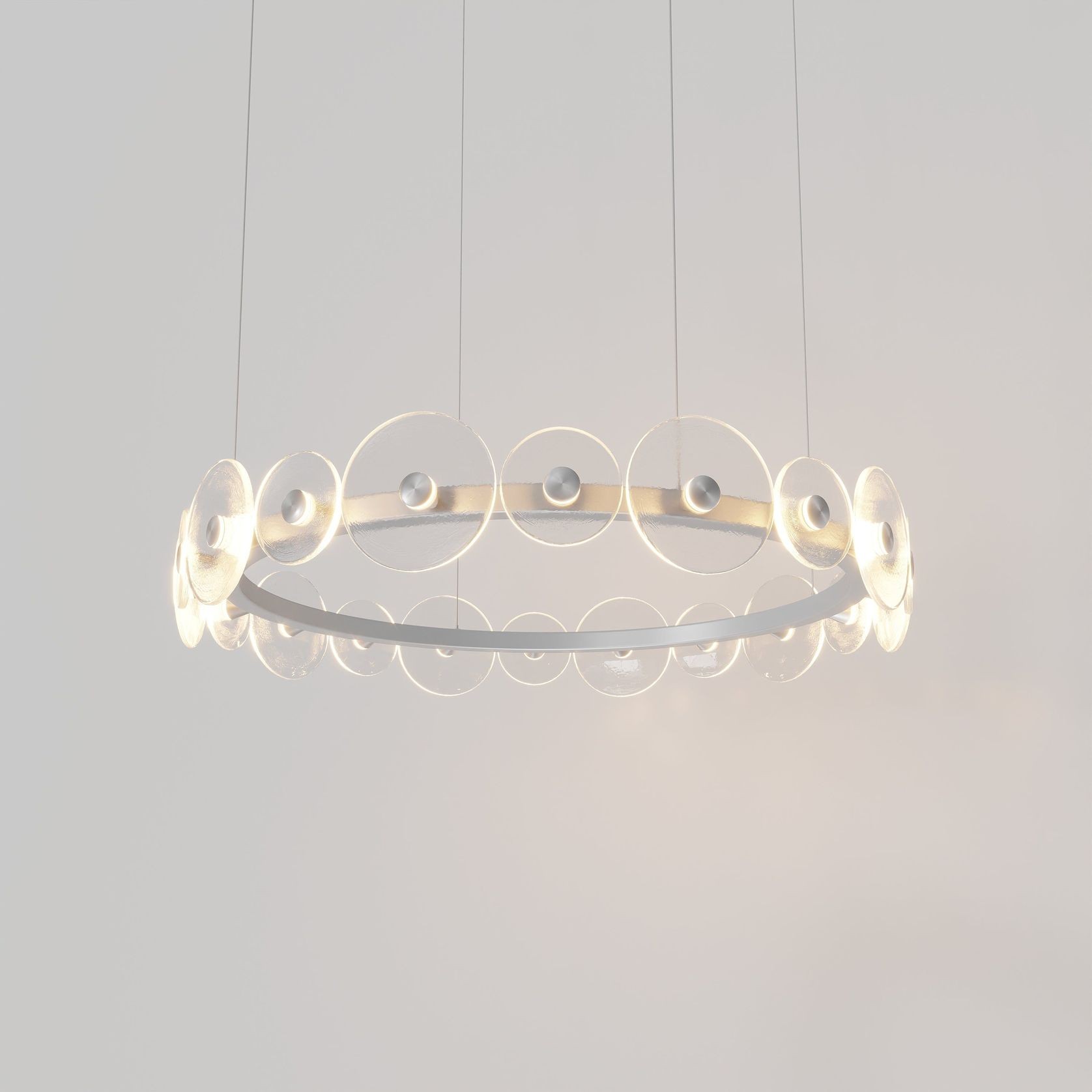 Coral Ring Pendant (20) - Clear Glass gallery detail image