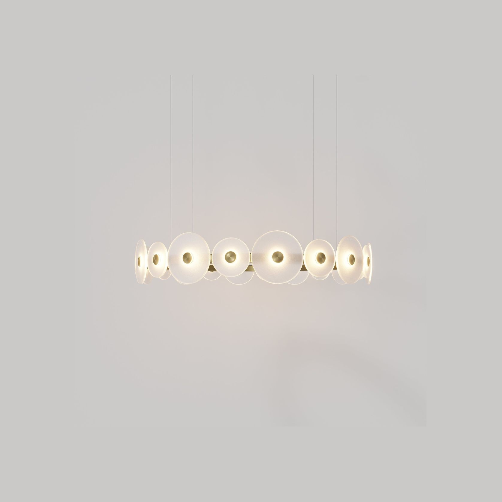 Coral Ring Pendant (20) - Frosted Glass gallery detail image