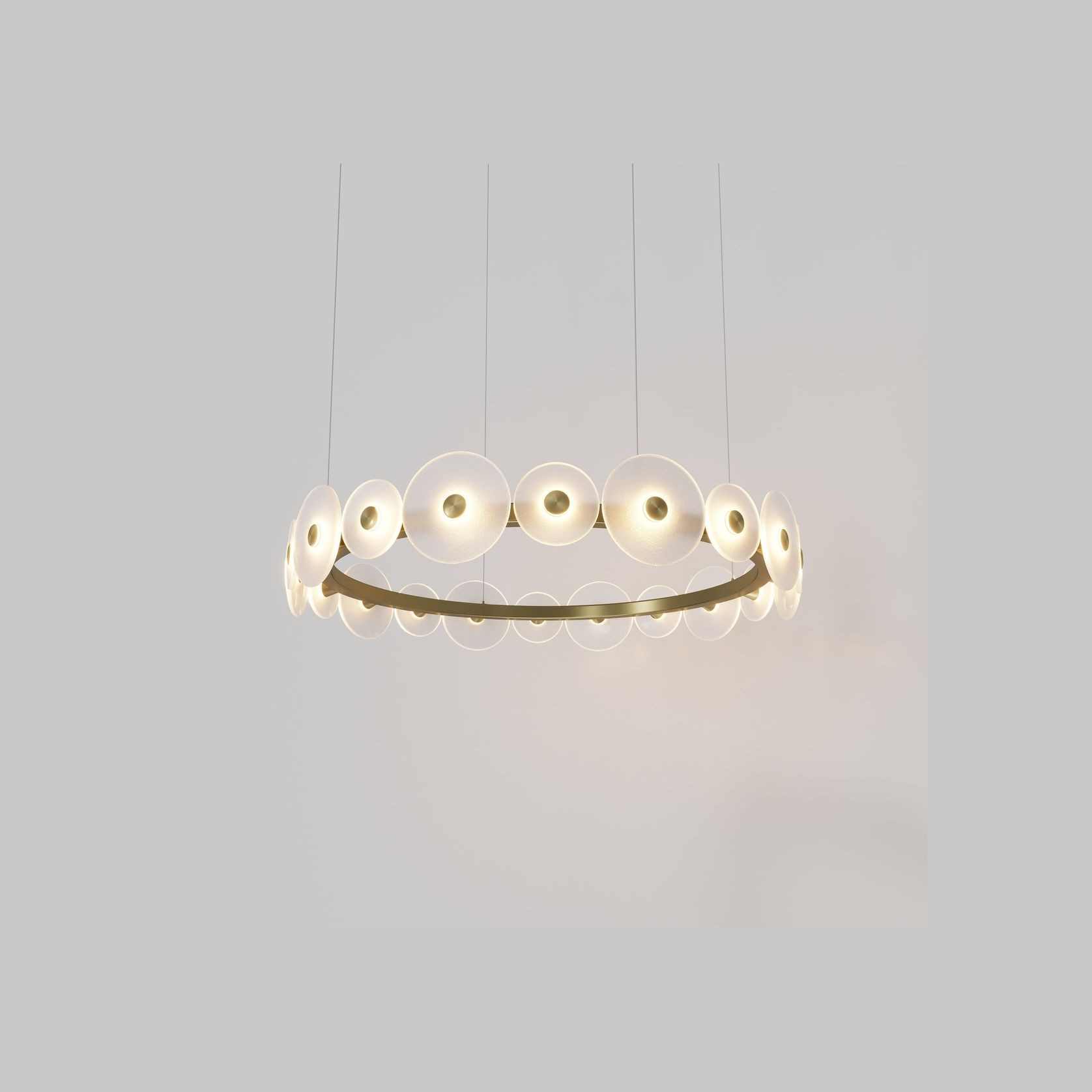 Coral Ring Pendant (20) - Frosted Glass gallery detail image