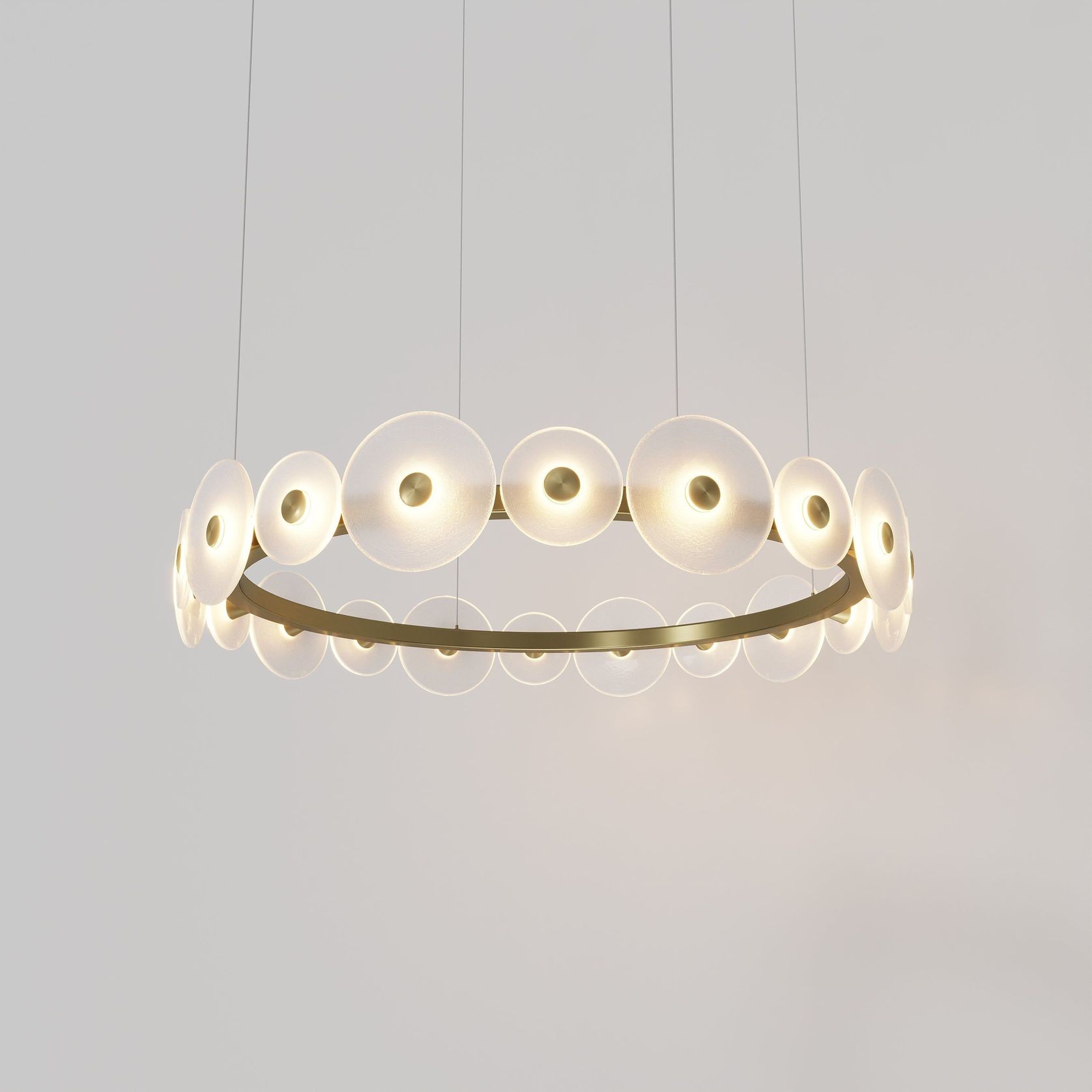 Coral Ring Pendant (20) - Frosted Glass gallery detail image