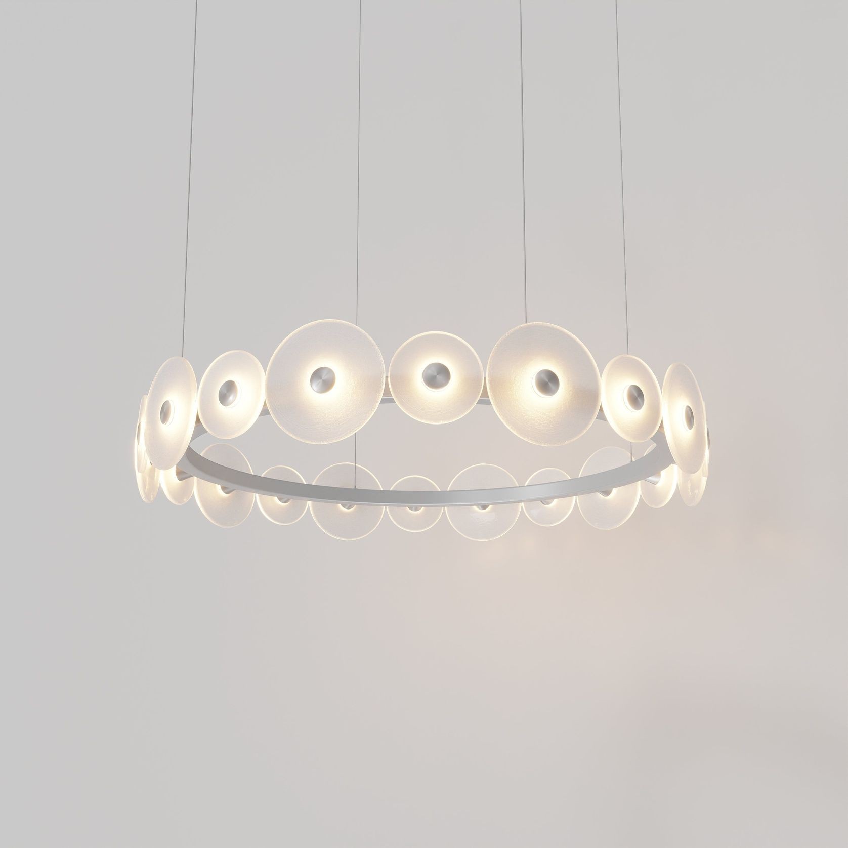 Coral Ring Pendant (20) - Frosted Glass gallery detail image