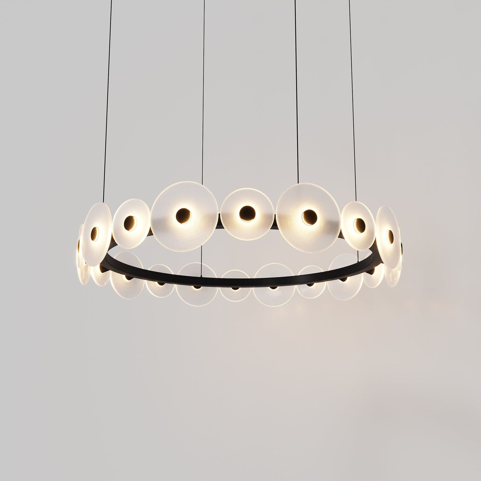 Coral Ring Pendant (20) - Frosted Glass gallery detail image