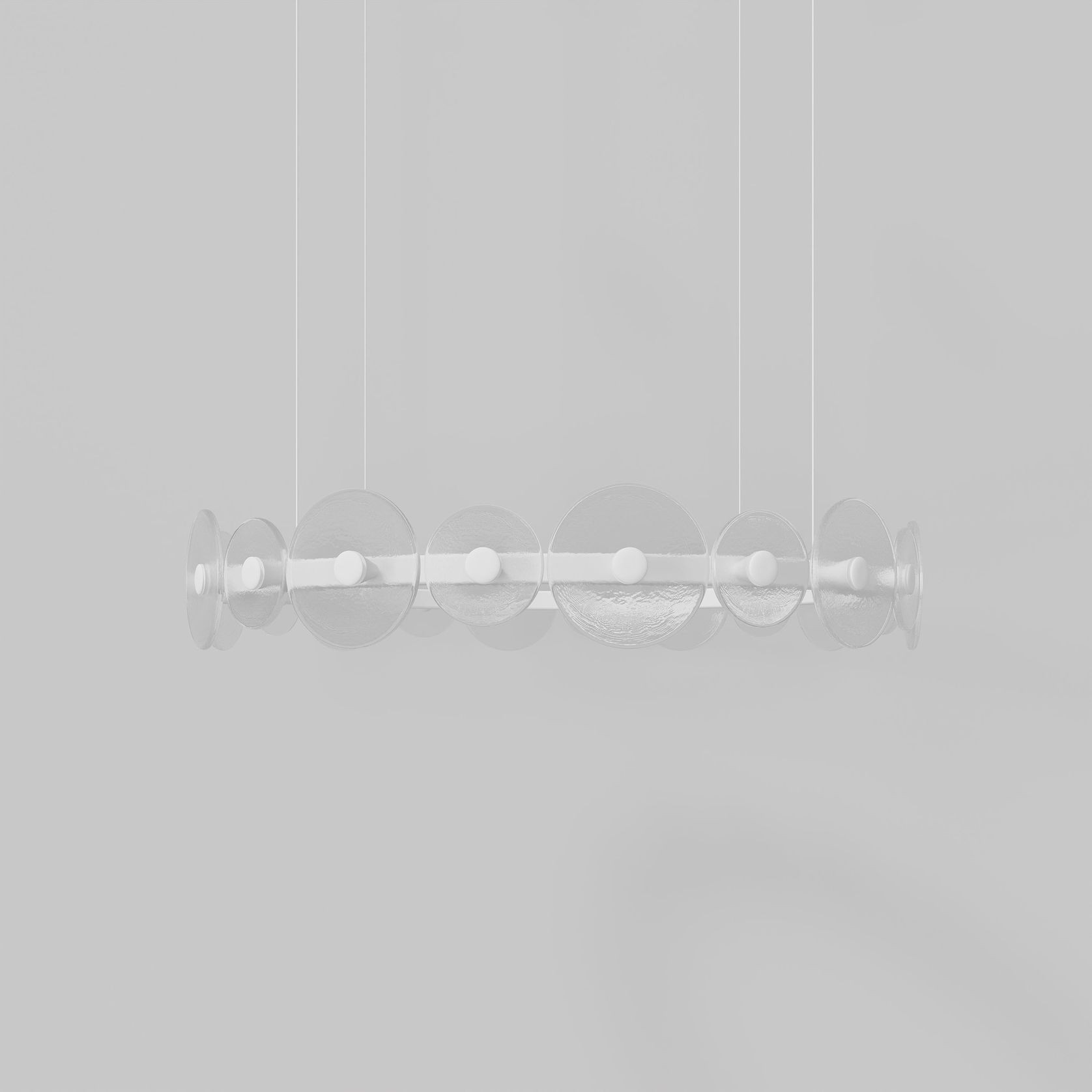 Coral Ring Pendant (20) - Clear Glass gallery detail image