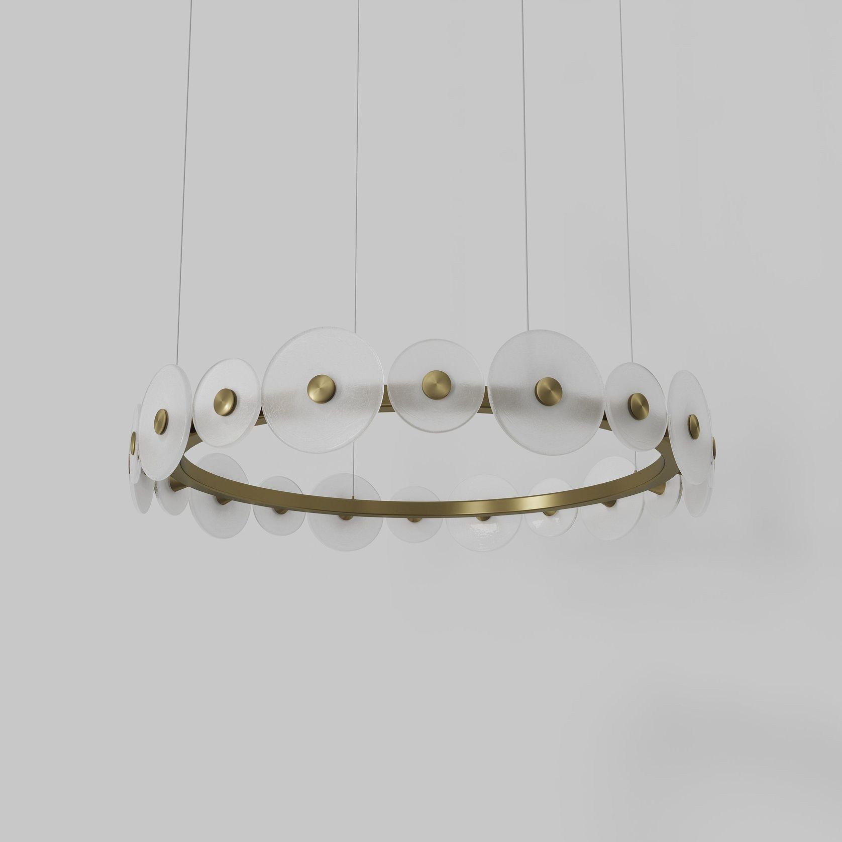 Coral Ring Pendant (20) - Frosted Glass gallery detail image