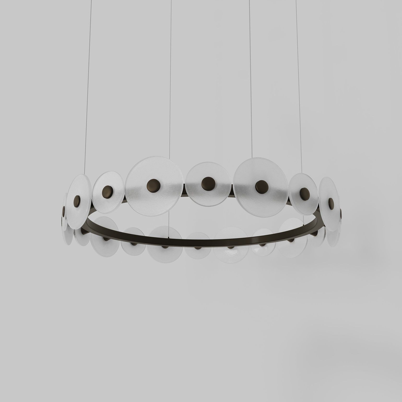 Coral Ring Pendant (20) - Frosted Glass gallery detail image