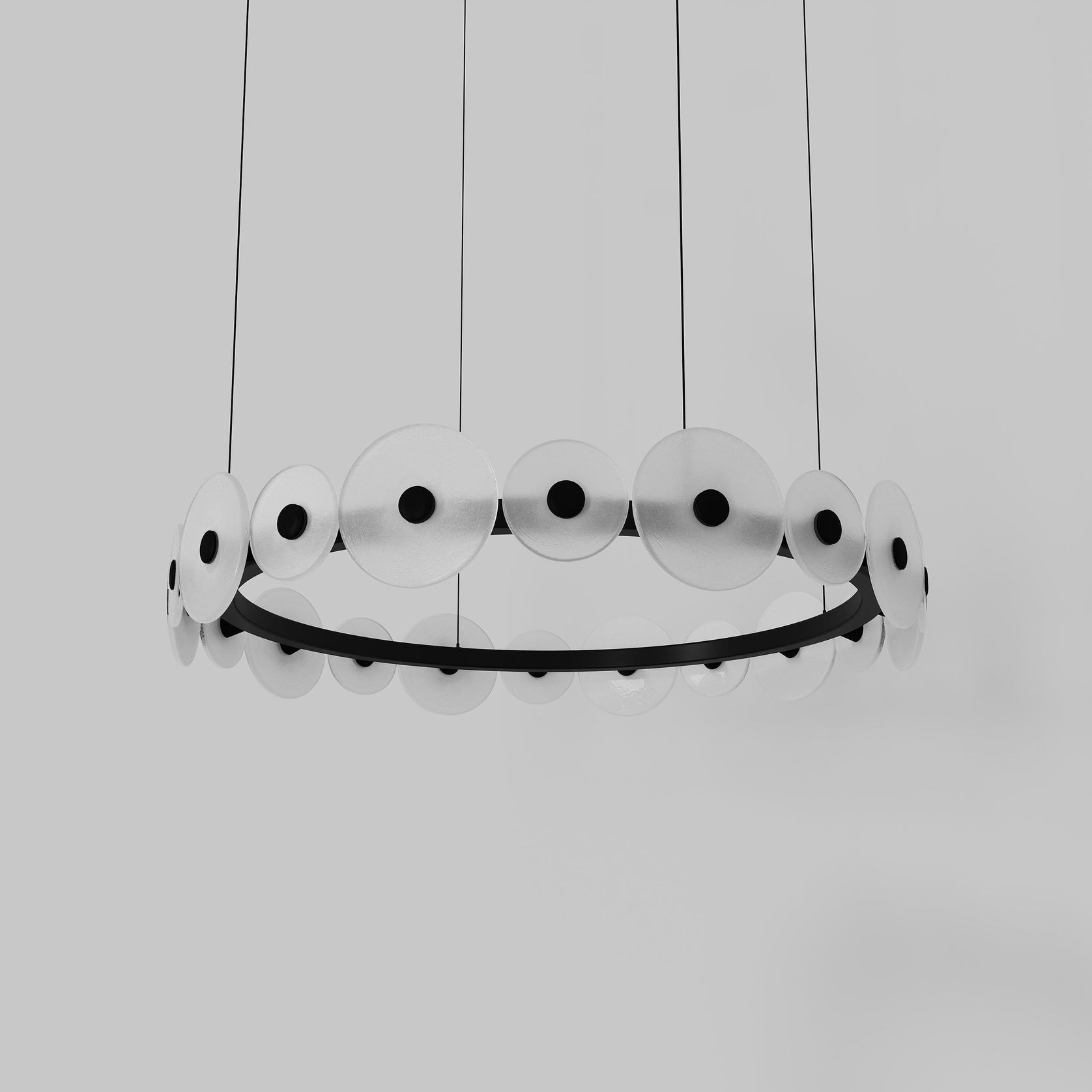 Coral Ring Pendant (20) - Frosted Glass gallery detail image